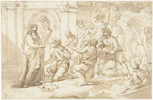 Jozef door zijn broeders herkend by Guglielmo Cortese