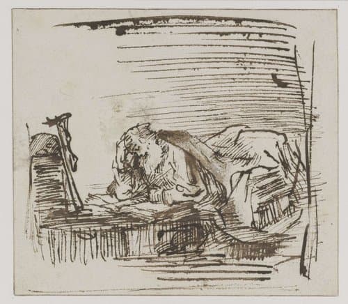 St Jerome Reading in his Study by Willem Drost