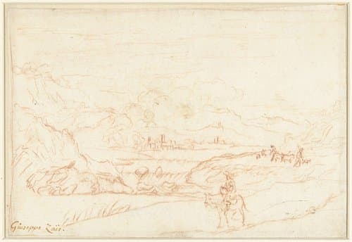 Landschap by Giuseppe Zaïs