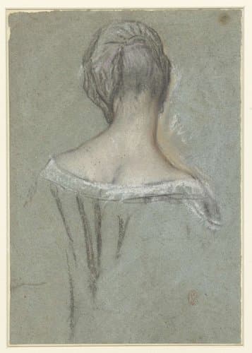 Elegante dame, van achteren by anonymous