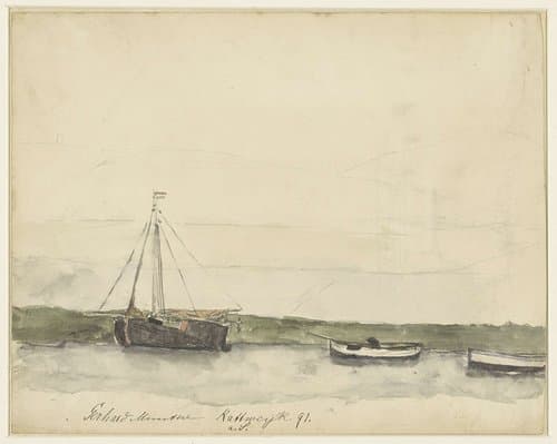 Schepen in de haven te Katwijk aan Zee