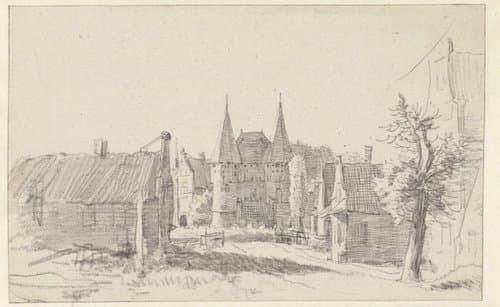 Noordpoort te Hoorn by Barent Gael