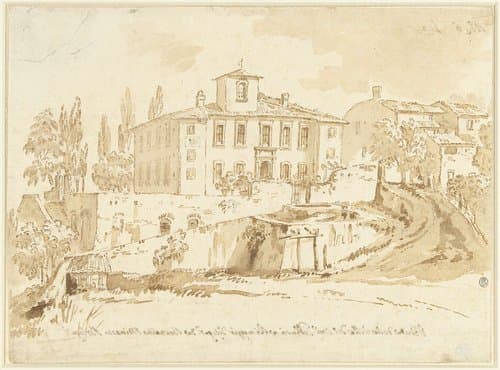 De villa van Cavaliere Galbarri te Rimaggio by Bernardino Minozzi