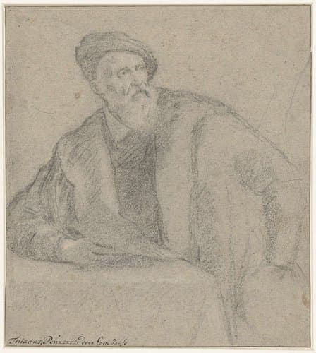 Portret van Titiaan by anonymous
