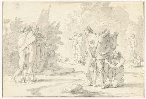 Diana en haar gezellinnen by anonymous