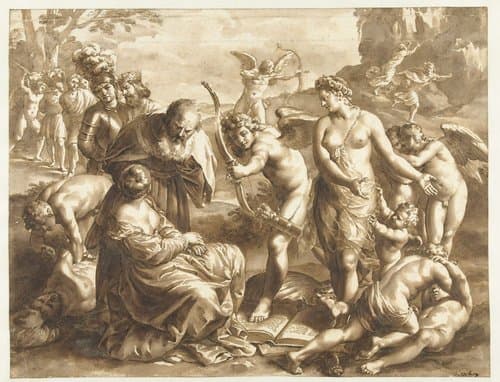 Allegorie op de macht van Venus by Jan de Bisschop