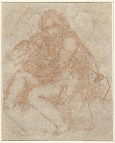 Johannes de Doper met het lam by anonymous
