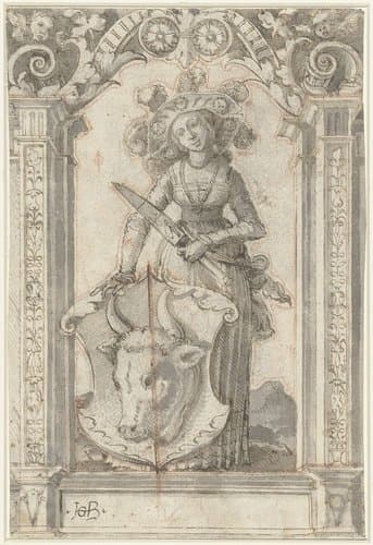 Vrouw met een slachtmes by Hans Baldung Grien