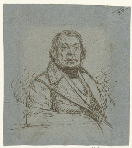 Portret van een oudere heer, zittend, naar rechts by anonymous