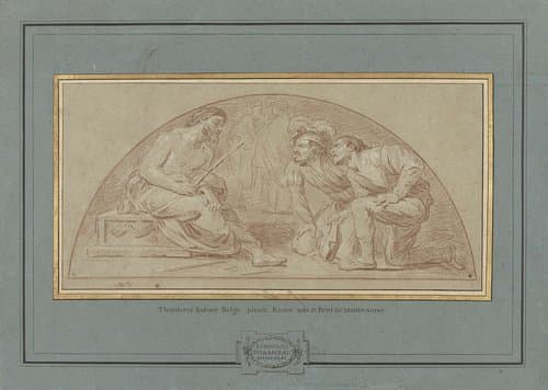 Bespotting van Christus by Louis Jean Jacques Durameau