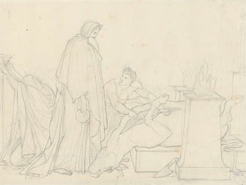 Historie van Dido, vermoedelijk ontwerpen voor illustraties voor de Vergilius-Uitgave van Diderot uit 1791