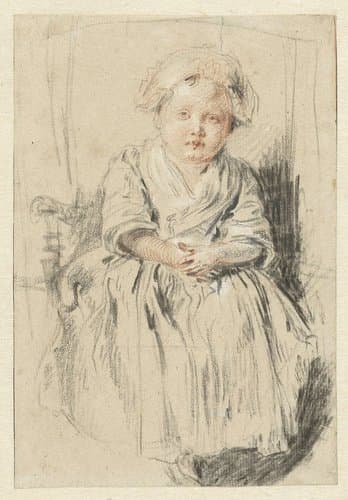 Child Seated in a Chair by Jean Antoine Watteau