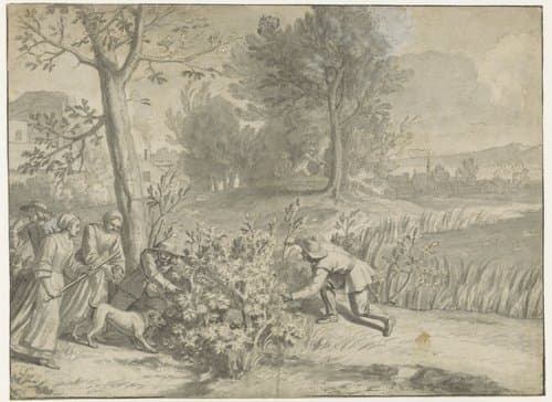 Konijnen- en eendenjacht by Jacques Stella