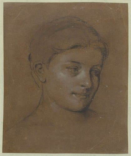 Portret van een vrouw by Edgar Degas