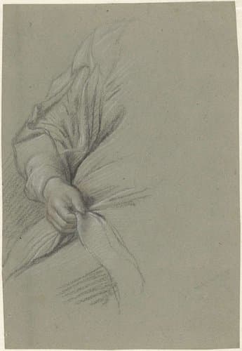 Studie van een arm en een hand in een damesportret by anonymous