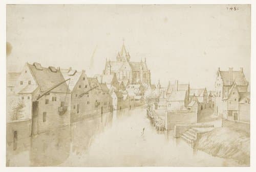 De kerk van Onze-Lieve-Vrouw-over-de-Dijle, te Mechelen by Jacob Grimmer