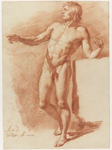 Staand mannelijk naakt by Adriaen van de Velde