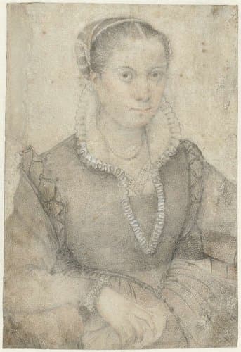 Portret van dame, zittend naar rechts by Sofonisba Anguissola