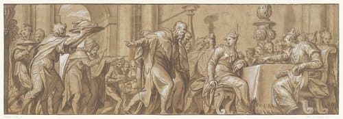 Maaltijd van koningin Vasthi by Paolo Farinati