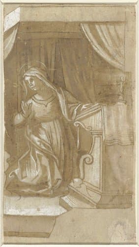 Knielende Maria by anonymous