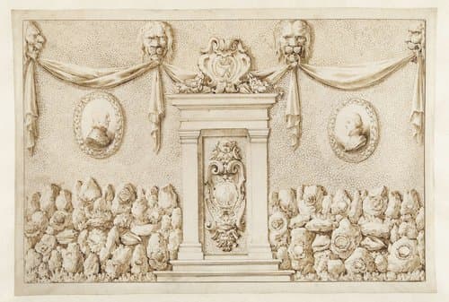 Wand van een schelpenkabinet by Gillis van Scheyndel (I)