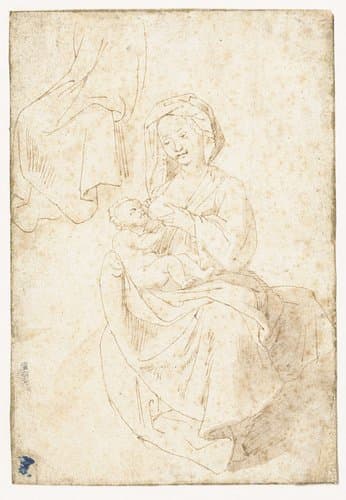 Schets van een zittende by Peter Paul Rubens