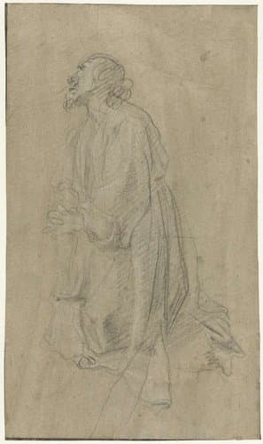 Studie voor een Christus in Gethsemane by Aurelio Lomi