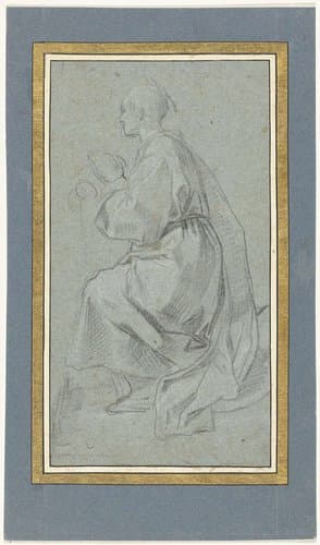 Knielende monnik by anonymous