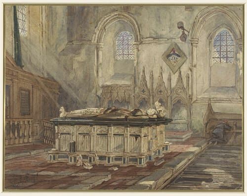 Graftombe van Sir George Broke, Lord Cobham en zijn vrouw Anne by Thomas Shotter Boys