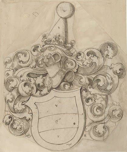 Wapen van de familie Rathsamhausen by Hans Baldung Grien