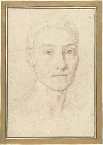 Portret van een onbekende vrouw by Johann Baptist Lampi (I)