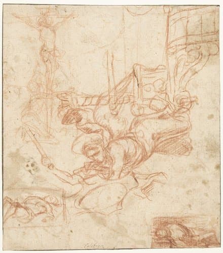 Studies voor religieuze schilderijen by Mattia Preti