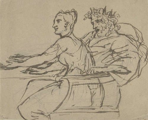 Een koning en een jonge vrouw by James Barry