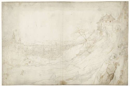 Gezicht op Praag by Roelant Savery