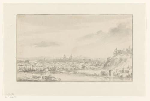 Gezicht op Rome by Jacob de Heusch