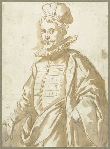 Portret van een zwierig man