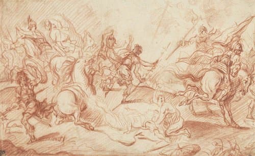 The Death of Decius Mus by Jean Antoine Watteau