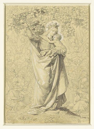 Maria met het Kind by Friedrich Franz Maria Stummel
