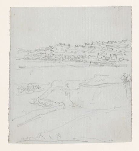 Montmartre van een grote afstand by Georges Michel