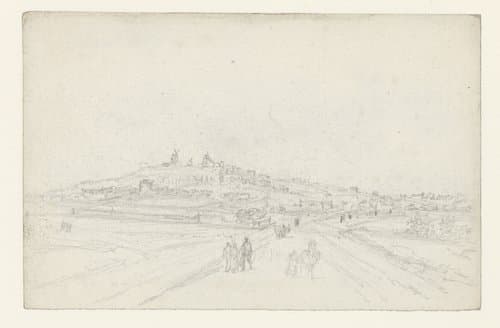 Weg naar Montmartre by Georges Michel