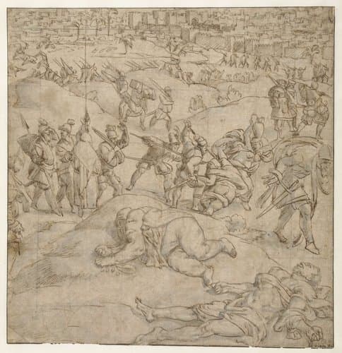 Beleg van Tunis by Jan Cornelisz Vermeyen