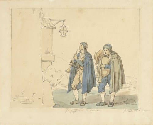 Li Pifferari in Roma by Bartolomeo Pinelli