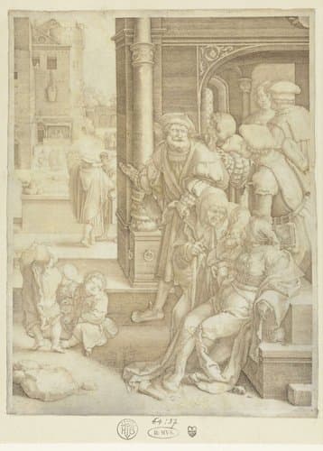 Virgilius in de mand by Hendrick Goudt