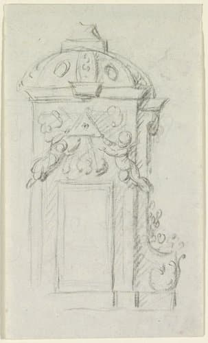Tabernakel met putto by anonymous
