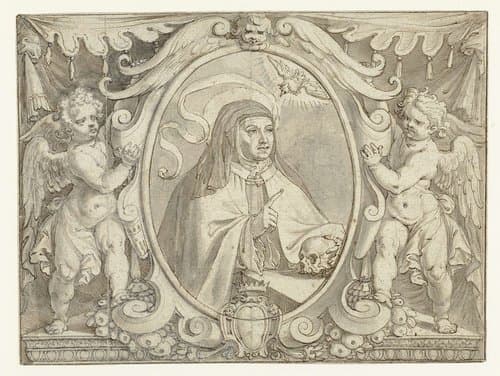 Portret van Teresa van Avila by Pieter de Jode (I)