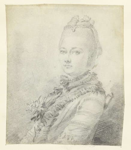 Vrouwenportret by Georg Friedrich Schmidt