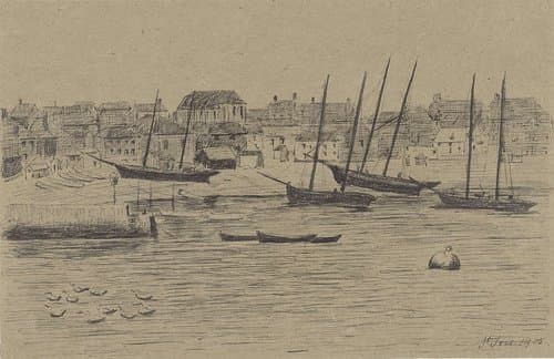 Vissersplaatsje St. Ives by Prosper-Alphonse Isaac