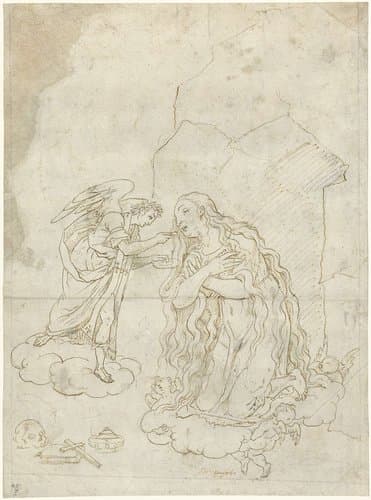 De boetvaardige Maria Magdalena ten hemel varend by anonymous