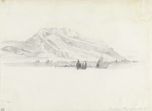 Gezicht bij Roquebrune by Adrien Dauzats