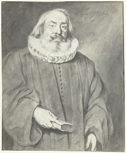 Portret van Leonhard Fussenegger by Bartholomäus Hopfer (II)
